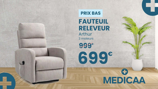Fauteuil releveur Arthur 3 moteurs : Confort et bien-être à prix exceptionnel !