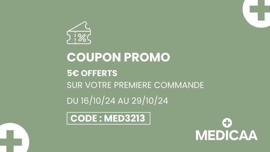 🎉 5€ offerts sur votre première commande MEDICAA ! 🎉