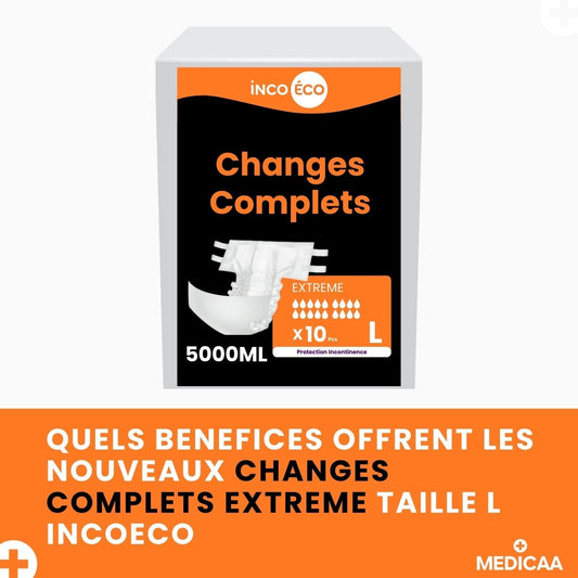 Quels bénéfices concrets apportent les nouveaux changes complets extrême ultra-absorbants en taille L (5000 mL) aux aidants, aux soignants et aux personnes âgées ou en situation de handicap ?