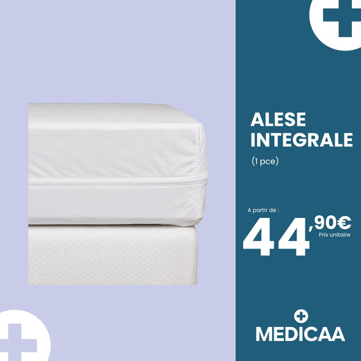 Alèse intégrale réutilisable blanche