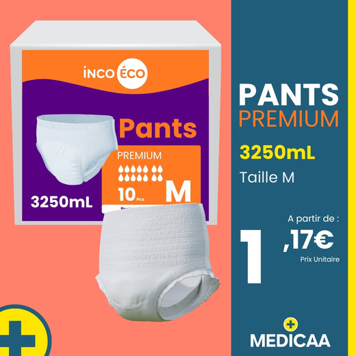 Culotte Ultra Absorbante - Pants Premium - 3250 mL - Taille M - IncoEco