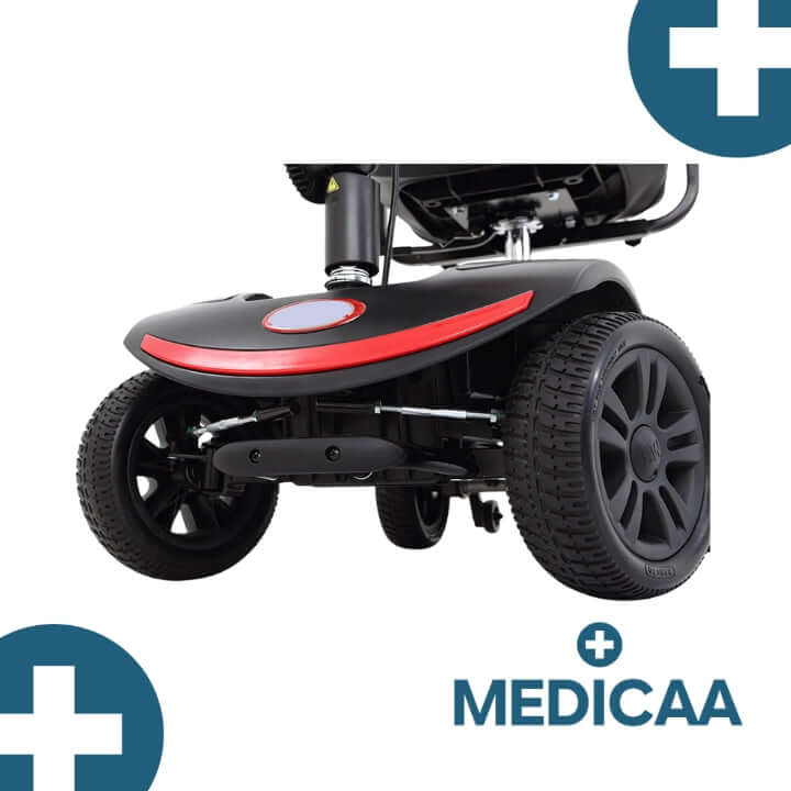 Medicaa scooter electrique 4 roues seniors personne agees Adrien detail roues avant