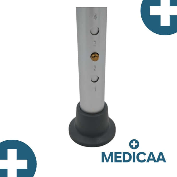 Medicaa tabouret de bain rond pied reglable en hauteur Joe pied reglable en hauteur