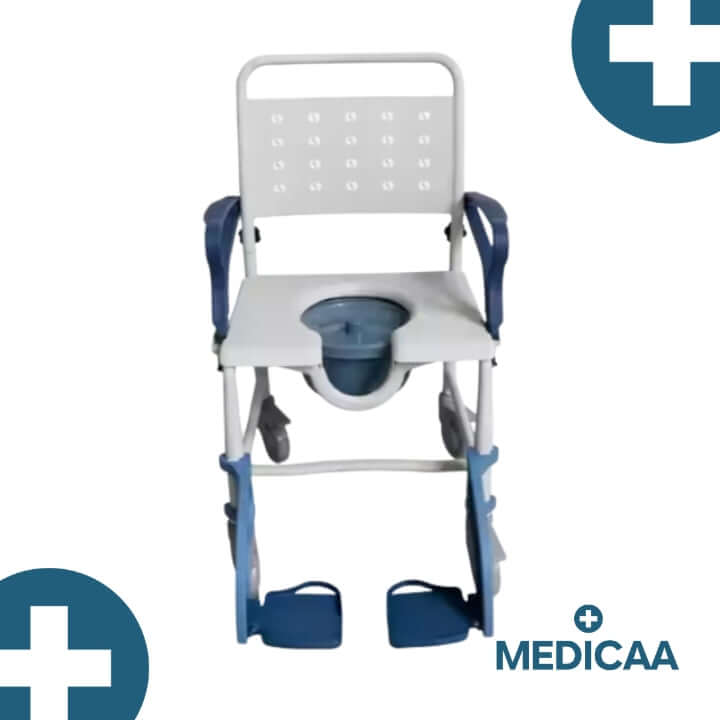 Medicaa fauteuil douche chaise percee roulette usage intensif amanda rotterdam face