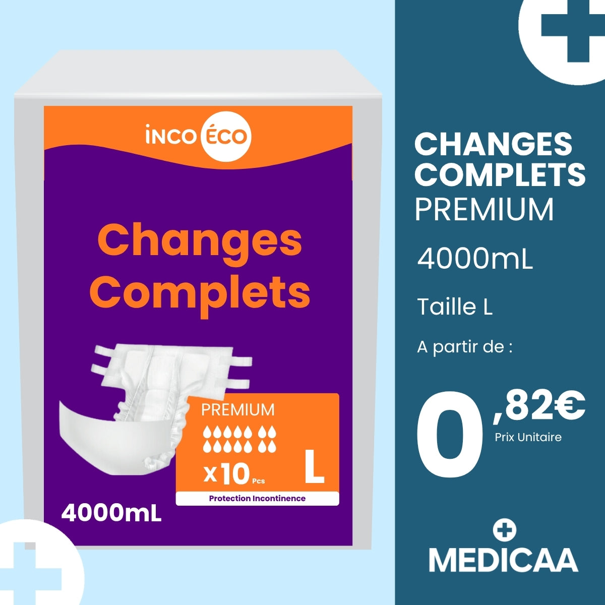 Incoeco Changes complets premium taille L