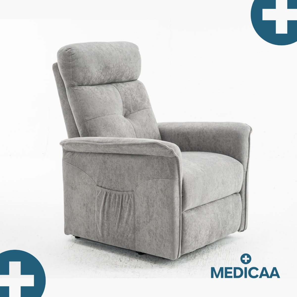 Medicaa fauteuil releveur 1 moteur eco modele albert coloris gris fonce marque tranquille emile