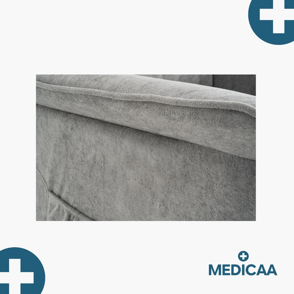 Medicaa fauteuil releveur 1 moteur eco modele albert coloris gris fonce marque tranquille emile