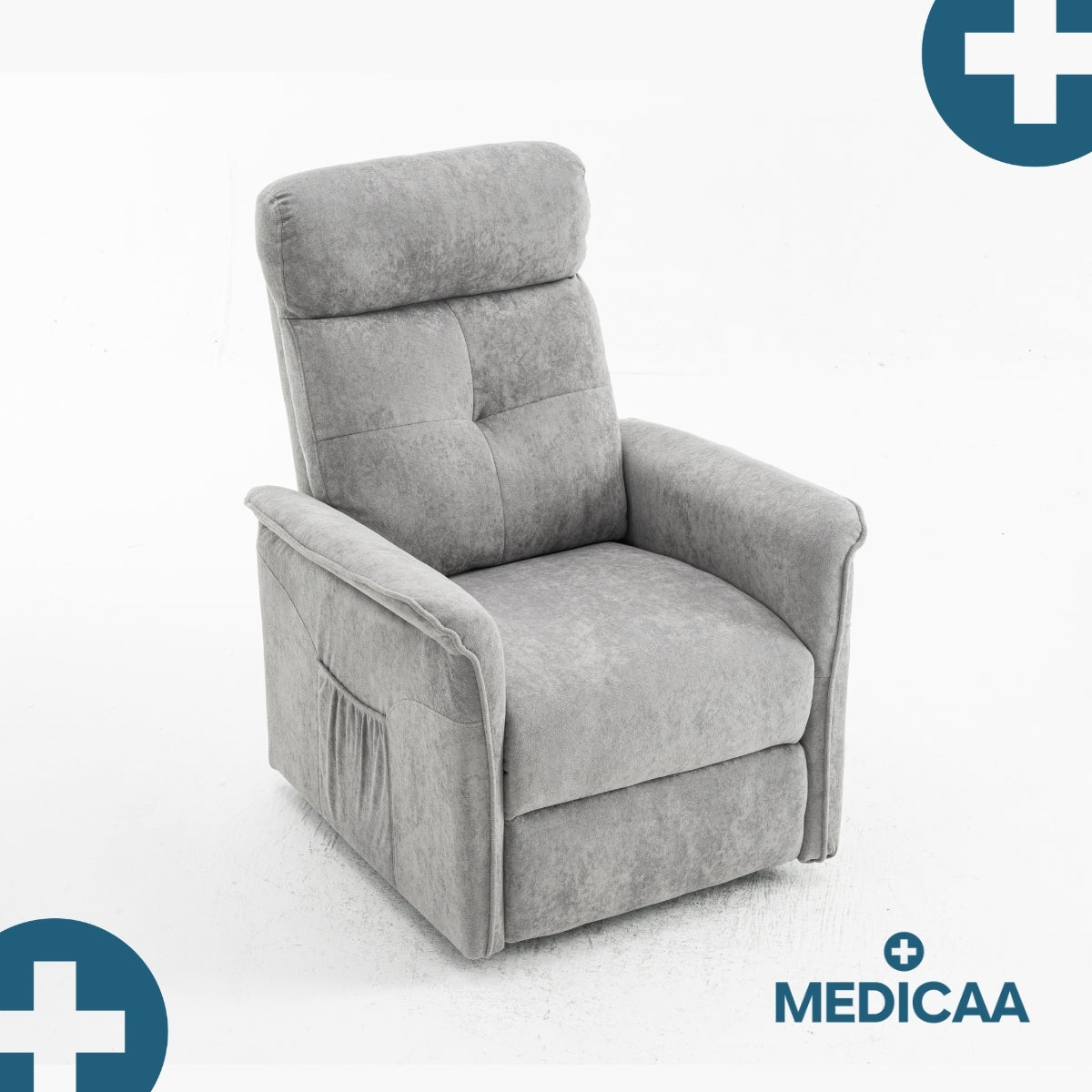 Medicaa fauteuil releveur 1 moteur eco modele albert coloris gris fonce marque tranquille emile