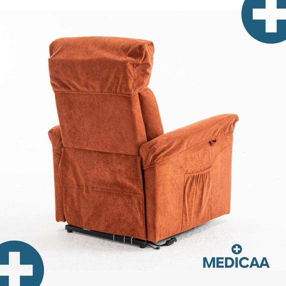 Fauteuil Releveur Premium - 1 Moteur - Rouge - Modèle Anatole - Tranquille Émile
