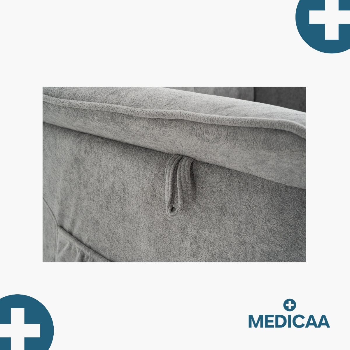 Medicaa fauteuil releveur 2 moteurs gamme eco model lucien coloris gris fonce marque tranquille emile