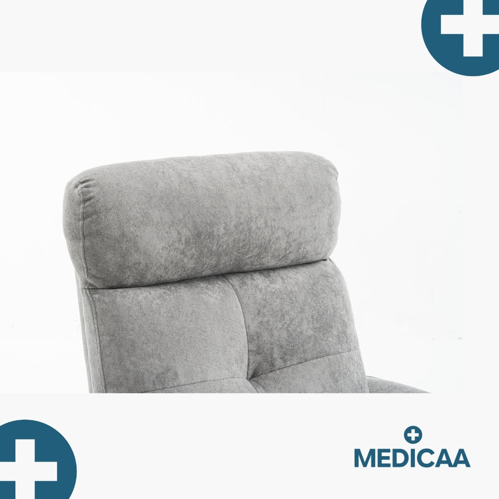 Medicaa fauteuil releveur 2 moteurs gamme eco model lucien coloris gris fonce marque tranquille emile