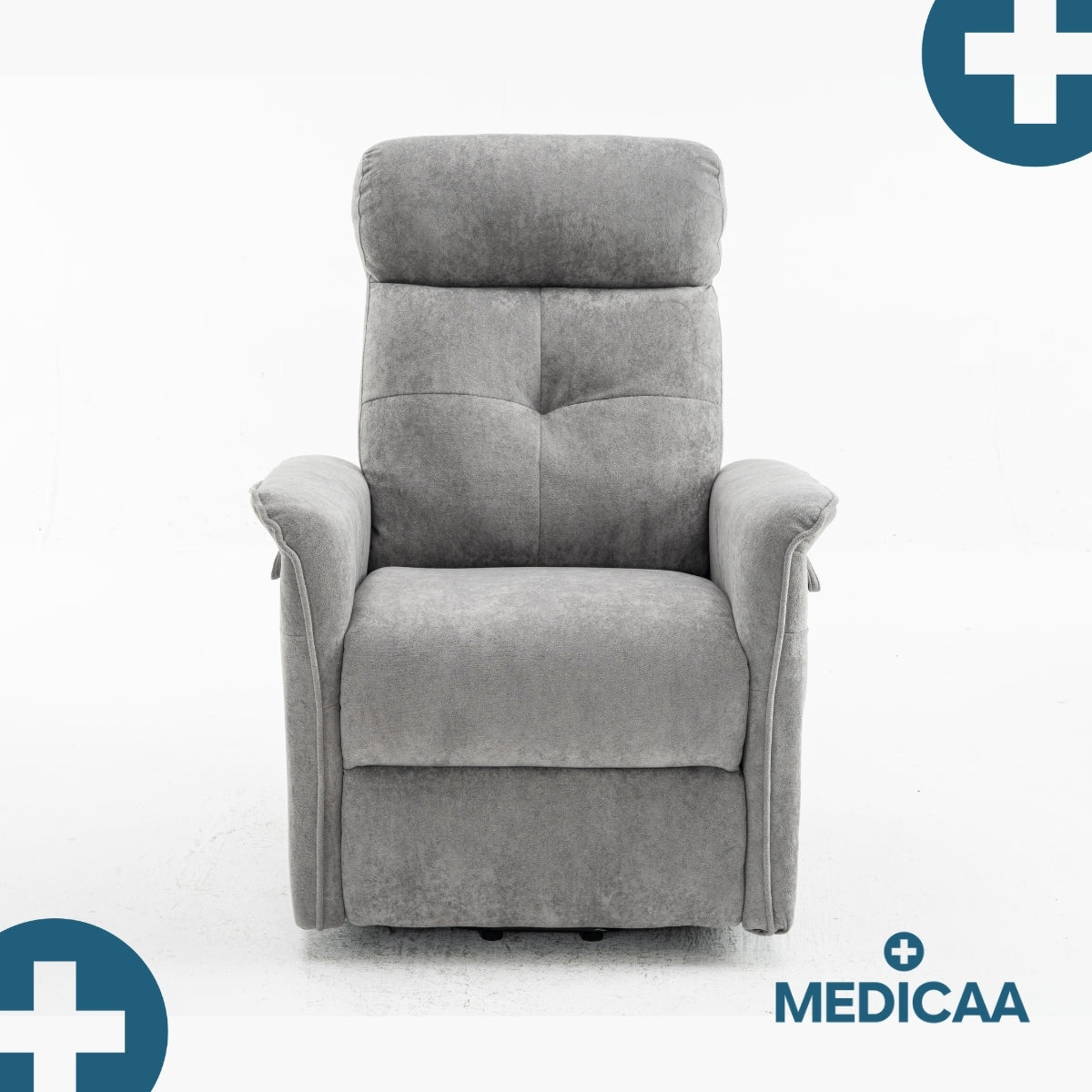 Medicaa fauteuil releveur 2 moteurs gamme eco model lucien coloris gris fonce marque tranquille emile