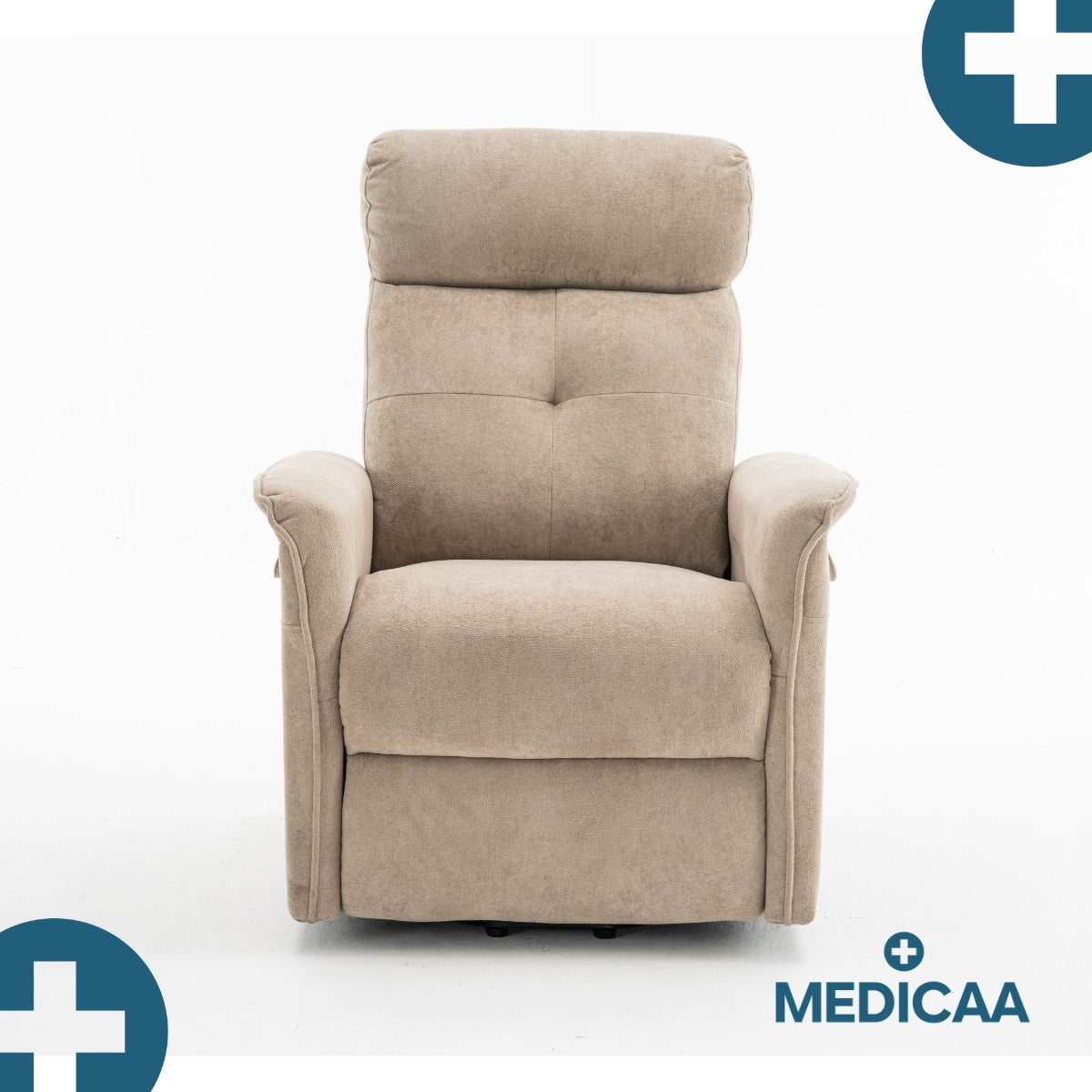 Medicaa fauteuil releveur 2 moteurs gamme premium modele fernand coloris beige marque tranquille emile