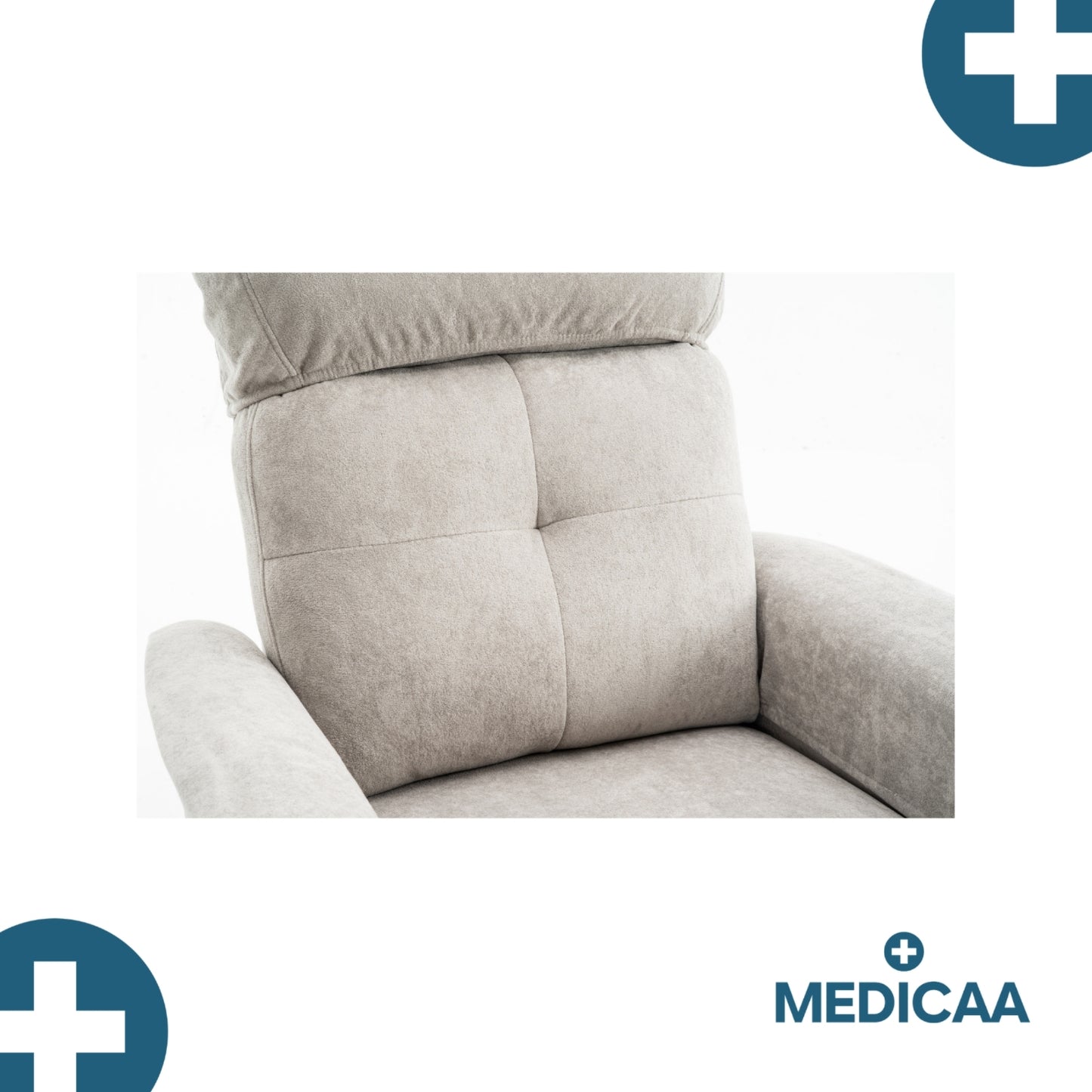 Fauteuil Releveur Premium - 2 Moteurs - Gris Clair - Modèle Fernand - Tranquille Émile
