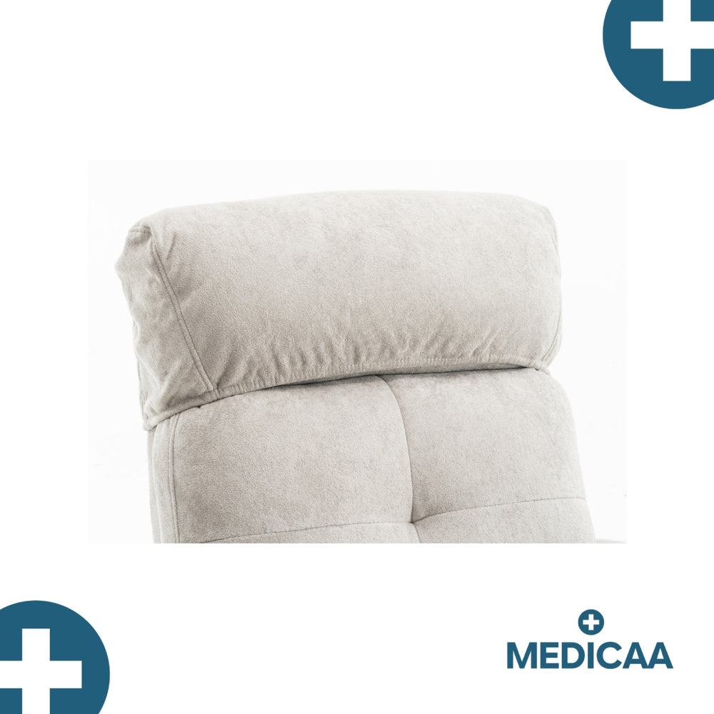 Fauteuil Releveur Premium - 2 Moteurs - Gris Clair - Modèle Fernand - Tranquille Émile