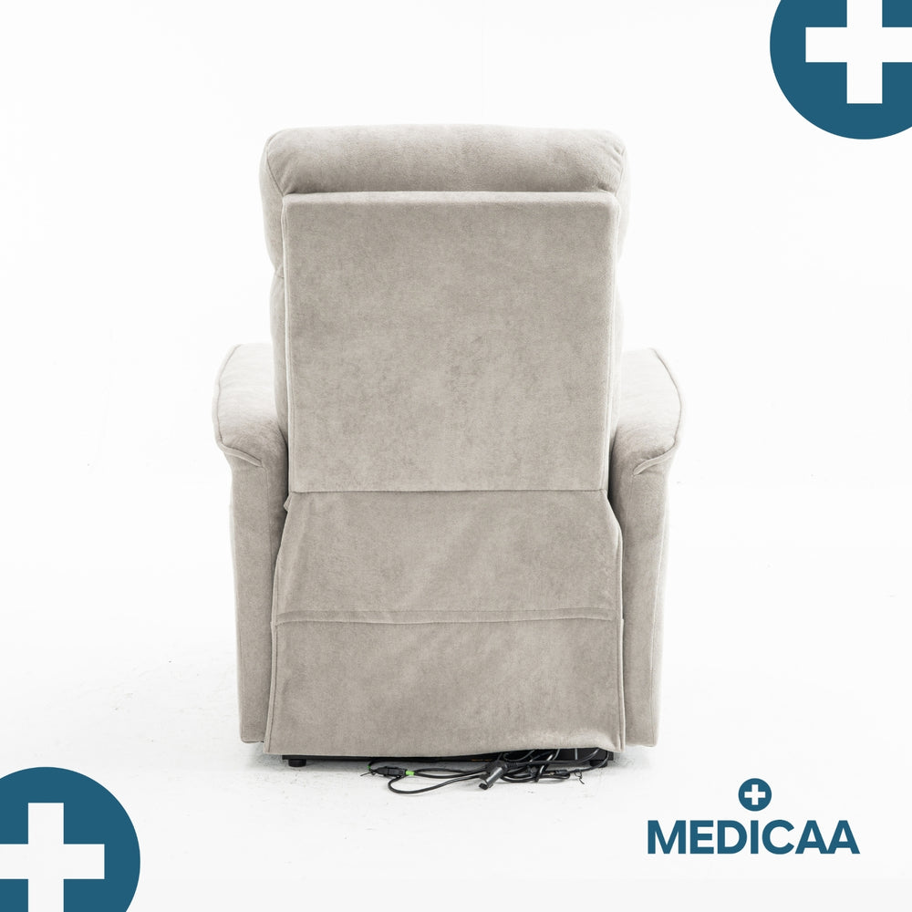 Fauteuil Releveur Premium - 2 Moteurs - Gris Clair - Modèle Fernand - Tranquille Émile