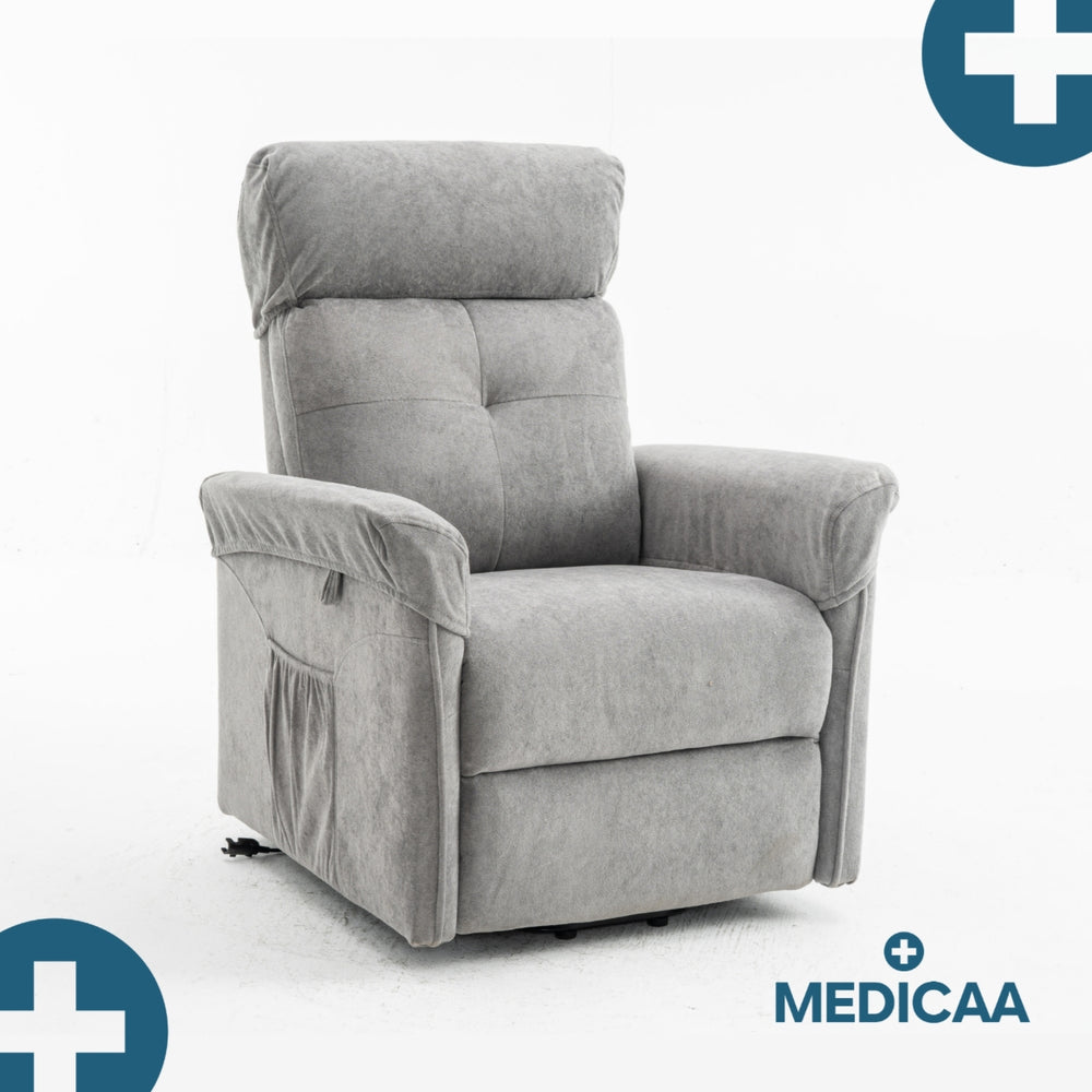 Fauteuil Releveur Premium - 2 Moteurs - Gris Foncé - Modèle Fernand - Tranquille Émile