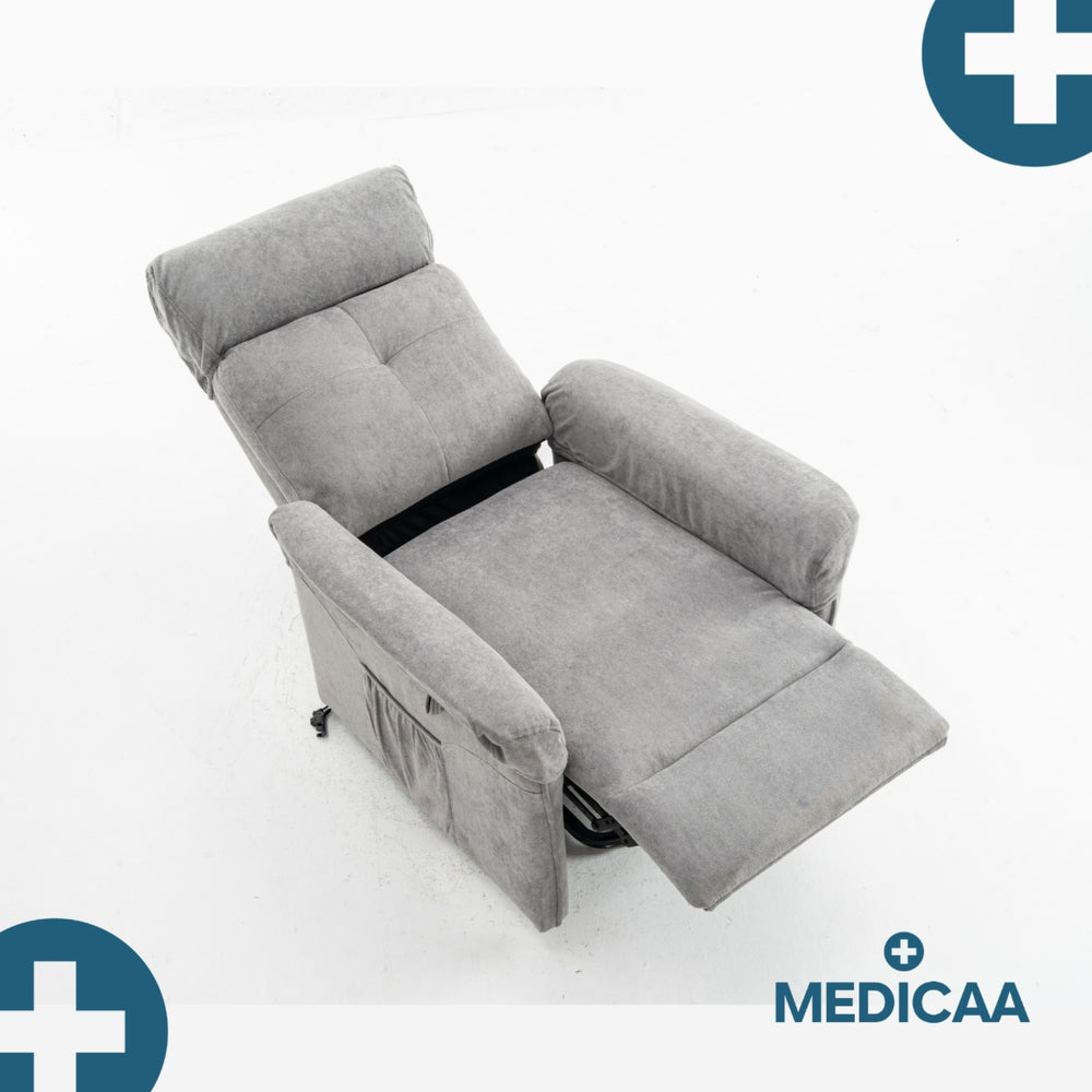 Fauteuil Releveur Premium - 2 Moteurs - Gris Foncé - Modèle Fernand - Tranquille Émile