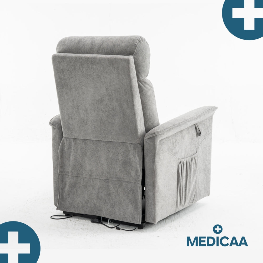 Fauteuil Releveur Premium - 2 Moteurs - Gris Foncé - Modèle Fernand - Tranquille Émile