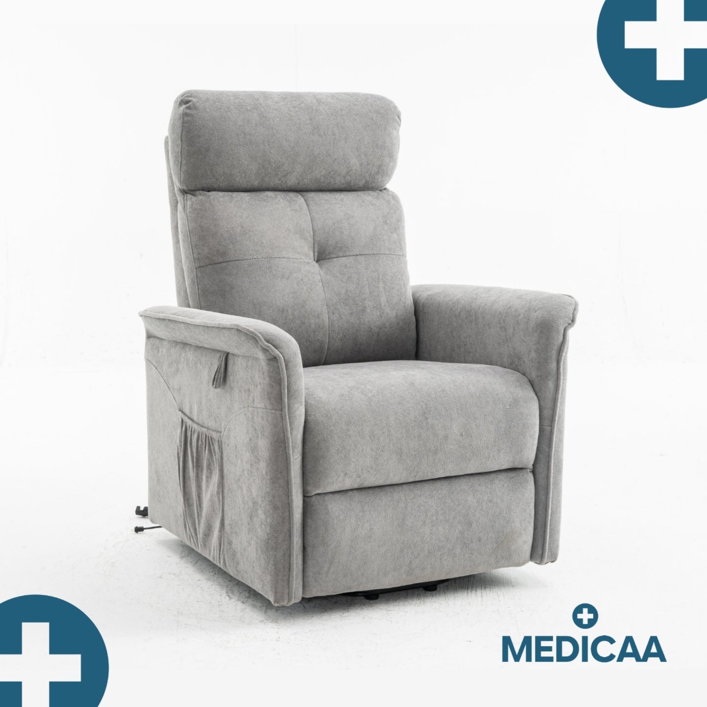 Fauteuil Releveur Premium - 2 Moteurs - Gris Foncé - Modèle Fernand - Tranquille Émile