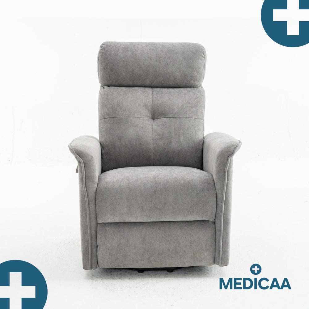 Fauteuil Releveur Premium - 2 Moteurs - Gris Foncé - Modèle Fernand - Tranquille Émile