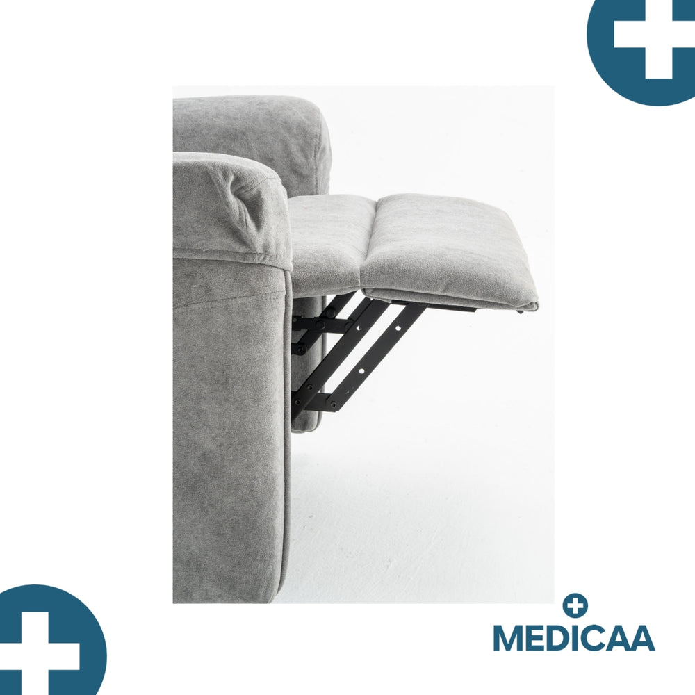 Fauteuil Releveur Premium - 2 Moteurs - Gris Foncé - Modèle Fernand - Tranquille Émile