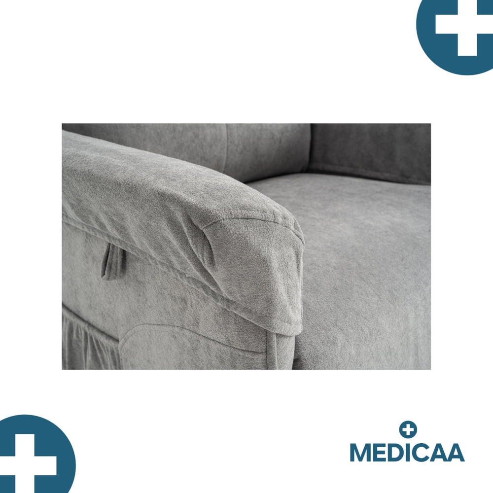 Fauteuil Releveur Premium - 2 Moteurs - Gris Foncé - Modèle Fernand - Tranquille Émile