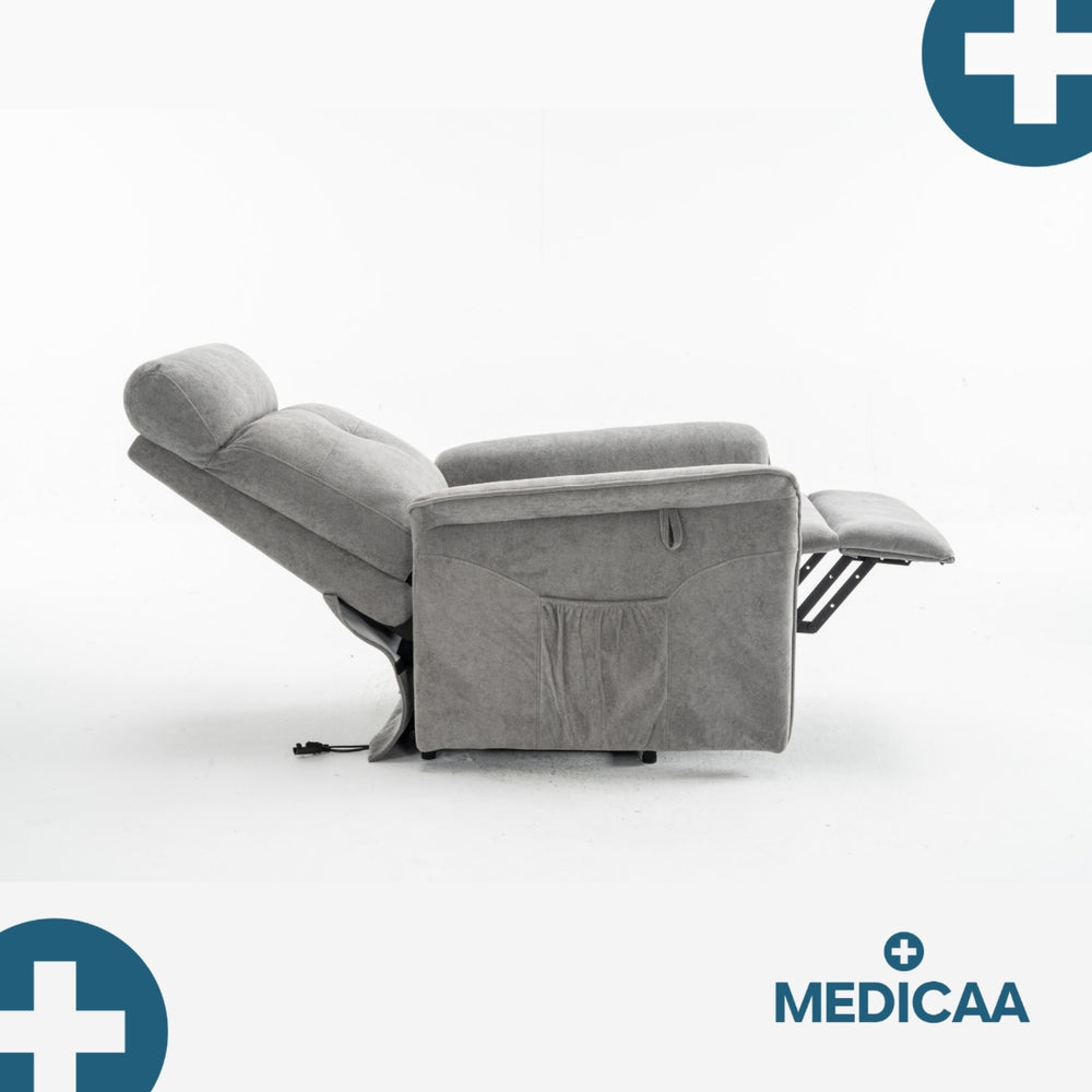 Fauteuil Releveur Premium - 2 Moteurs - Gris Foncé - Modèle Fernand - Tranquille Émile
