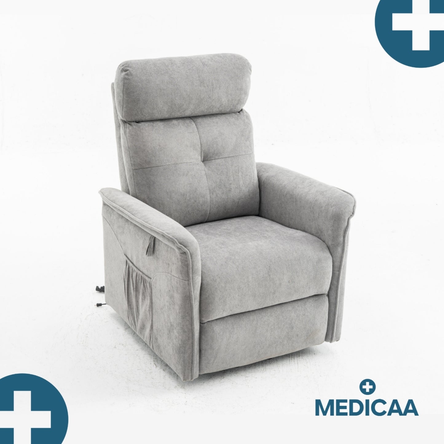 Fauteuil Releveur Premium - 2 Moteurs - Gris Foncé - Modèle Fernand - Tranquille Émile