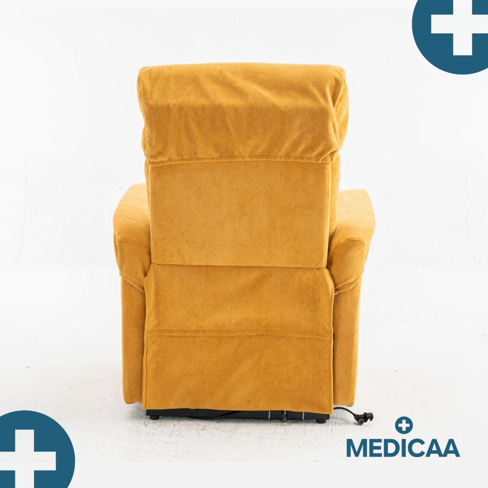 Fauteuil Releveur Premium - 2 Moteurs - Jaune - Modèle Fernand - Tranquille Émile