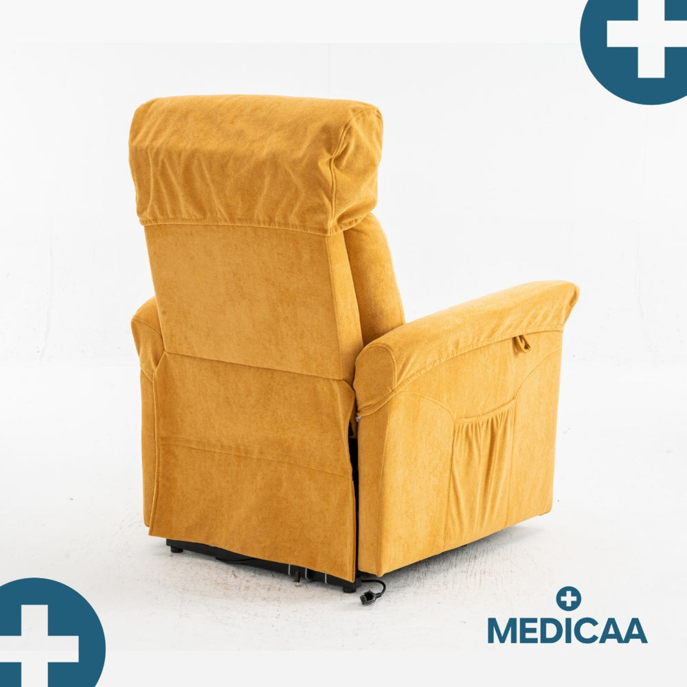 Fauteuil Releveur Premium - 2 Moteurs - Jaune - Modèle Fernand - Tranquille Émile