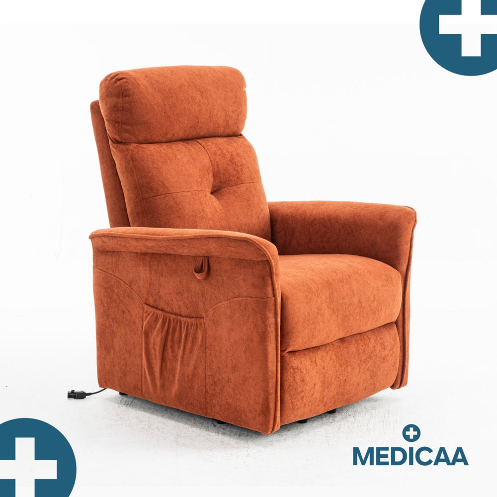Fauteuil Releveur Premium - 2 Moteurs - Rouge - Modèle Fernand - Tranquille Émile