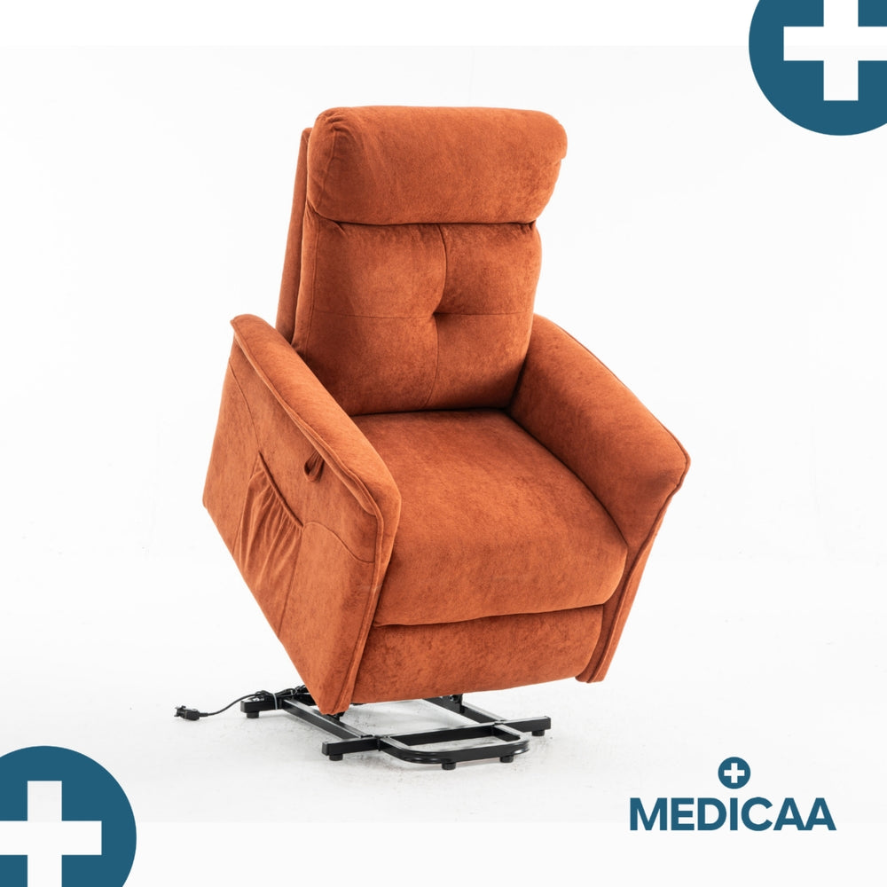 Fauteuil Releveur Premium - 2 Moteurs - Rouge - Modèle Fernand - Tranquille Émile