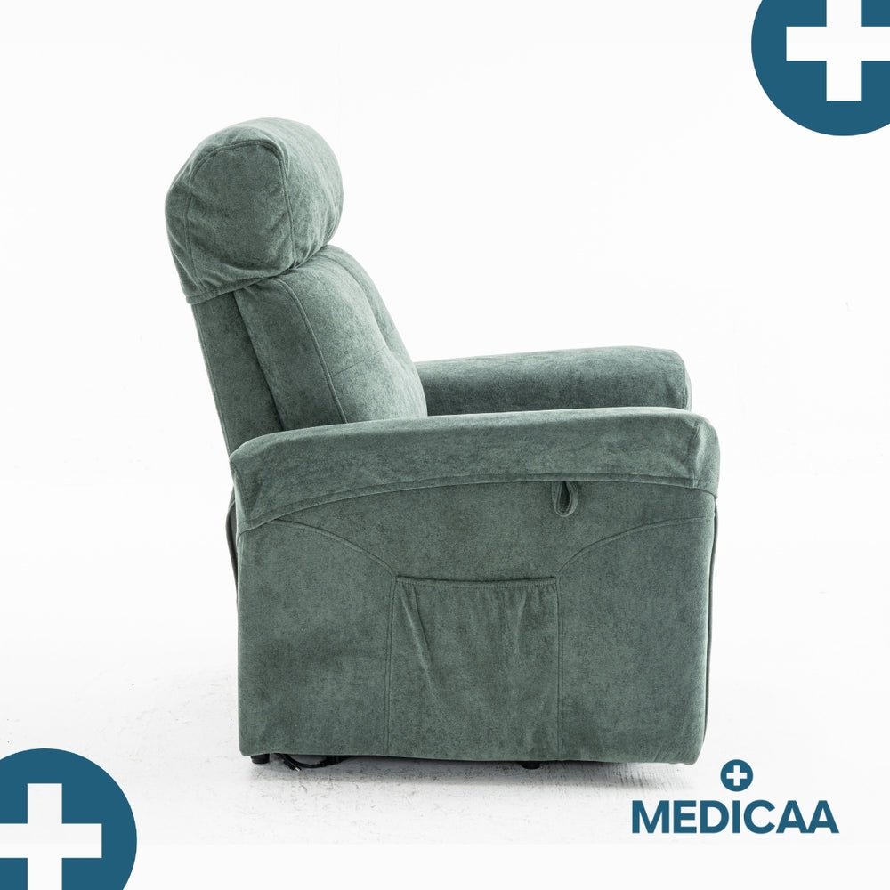 Fauteuil Releveur Premium - 2 Moteurs - Vert - Modèle Fernand - Tranquille Émile