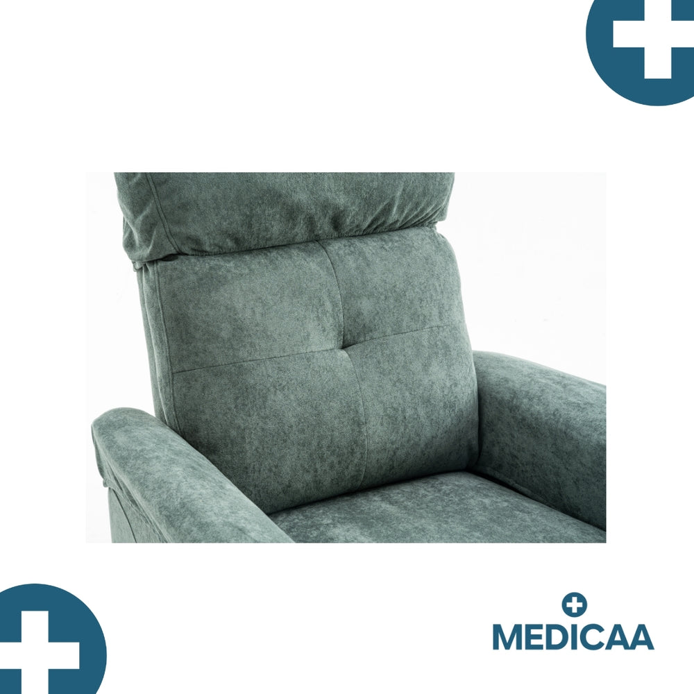 Fauteuil Releveur Premium - 2 Moteurs - Vert - Modèle Fernand - Tranquille Émile