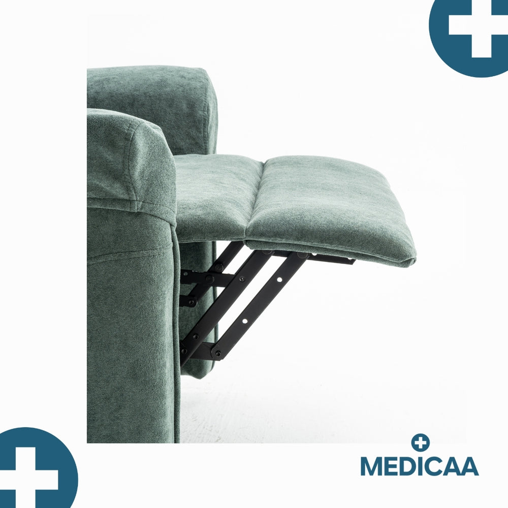 Fauteuil Releveur Premium - 2 Moteurs - Vert - Modèle Fernand - Tranquille Émile
