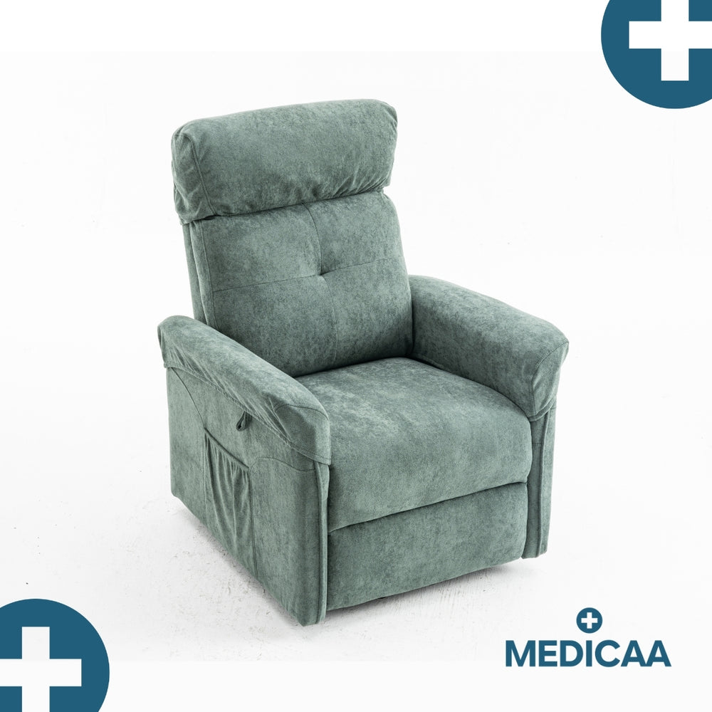Fauteuil Releveur Premium - 2 Moteurs - Vert - Modèle Fernand - Tranquille Émile
