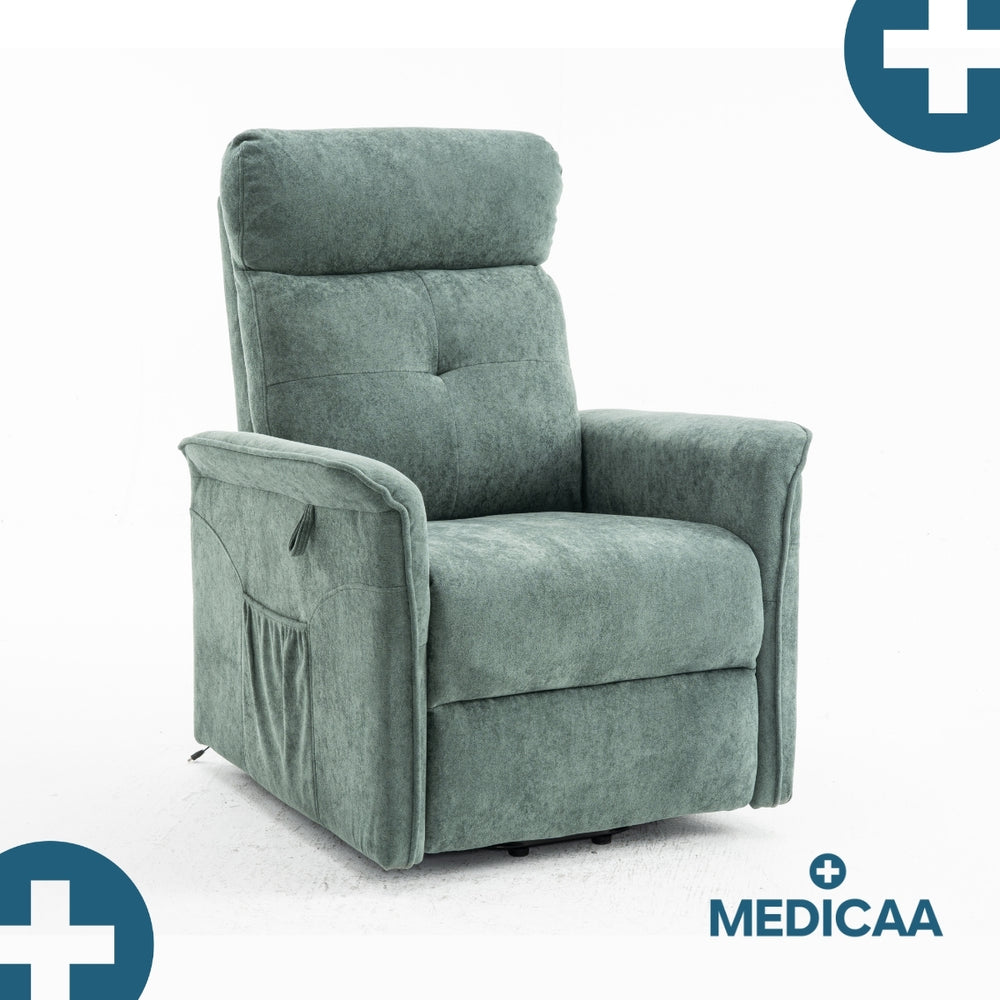 Fauteuil Releveur Premium - 2 Moteurs - Vert - Modèle Fernand - Tranquille Émile