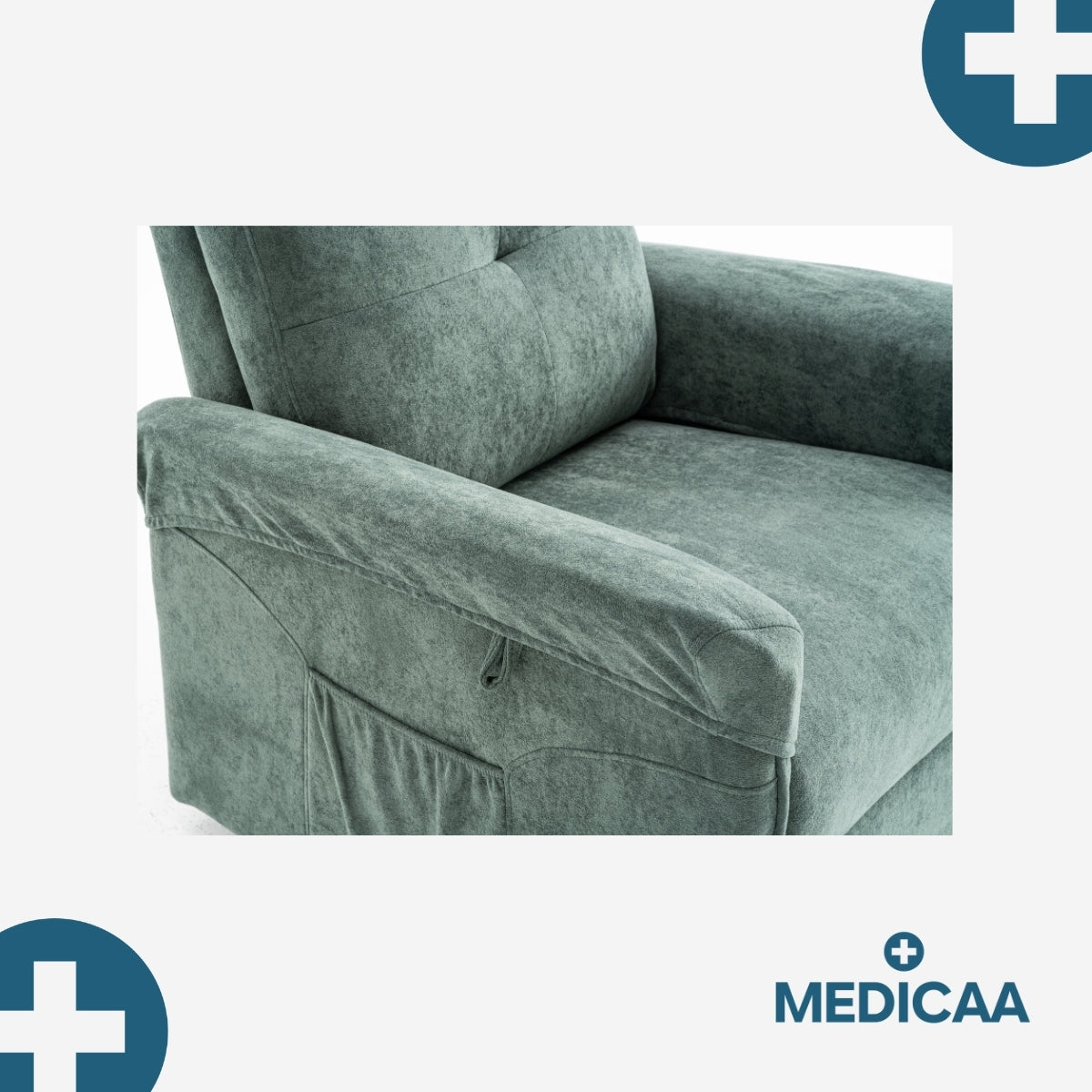 Fauteuil Releveur Premium - 2 Moteurs - Vert - Modèle Fernand - Tranquille Émile