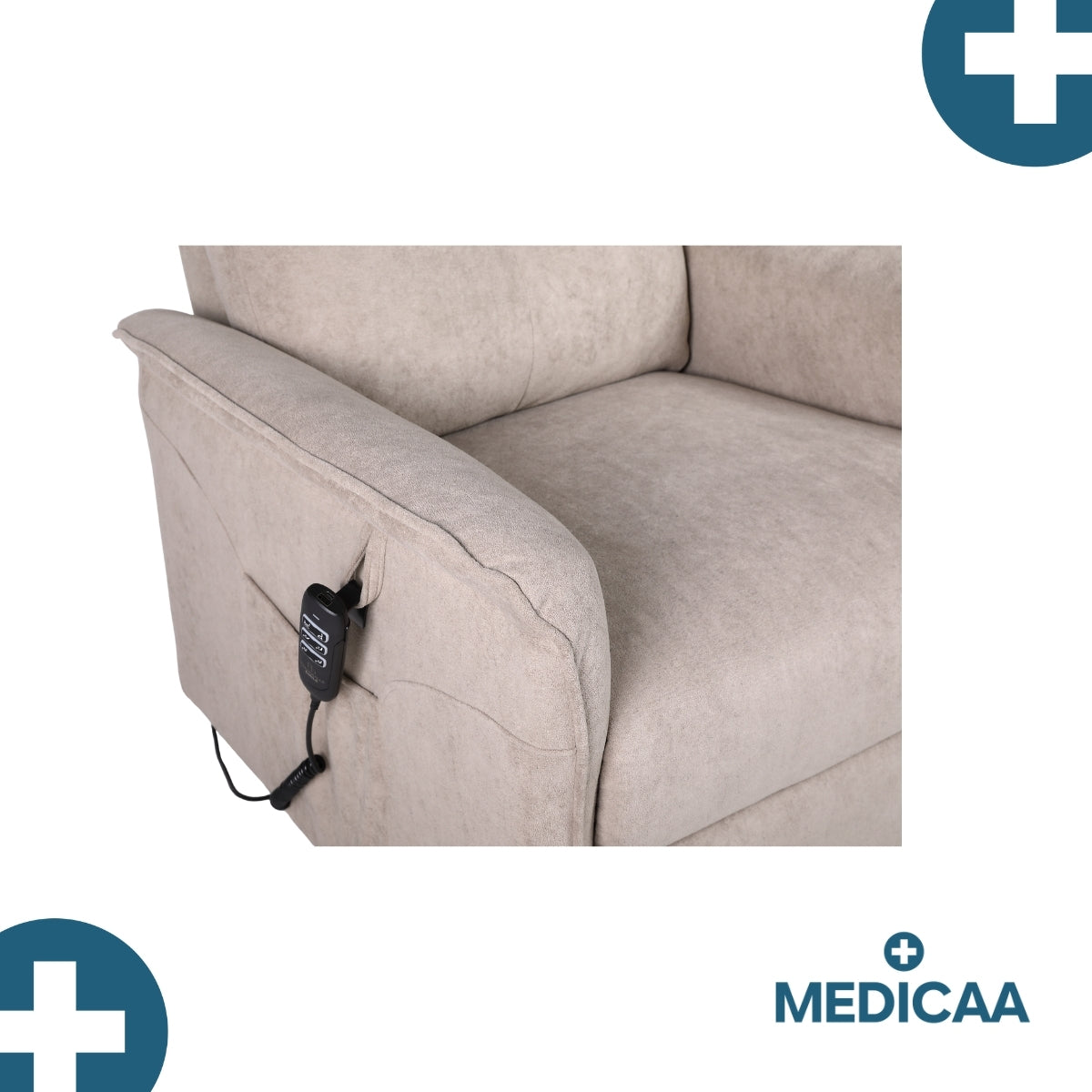 Fauteuil Releveur Premium - 3 Moteurs - Beige - Modèle Eugène - Tranquille Émile