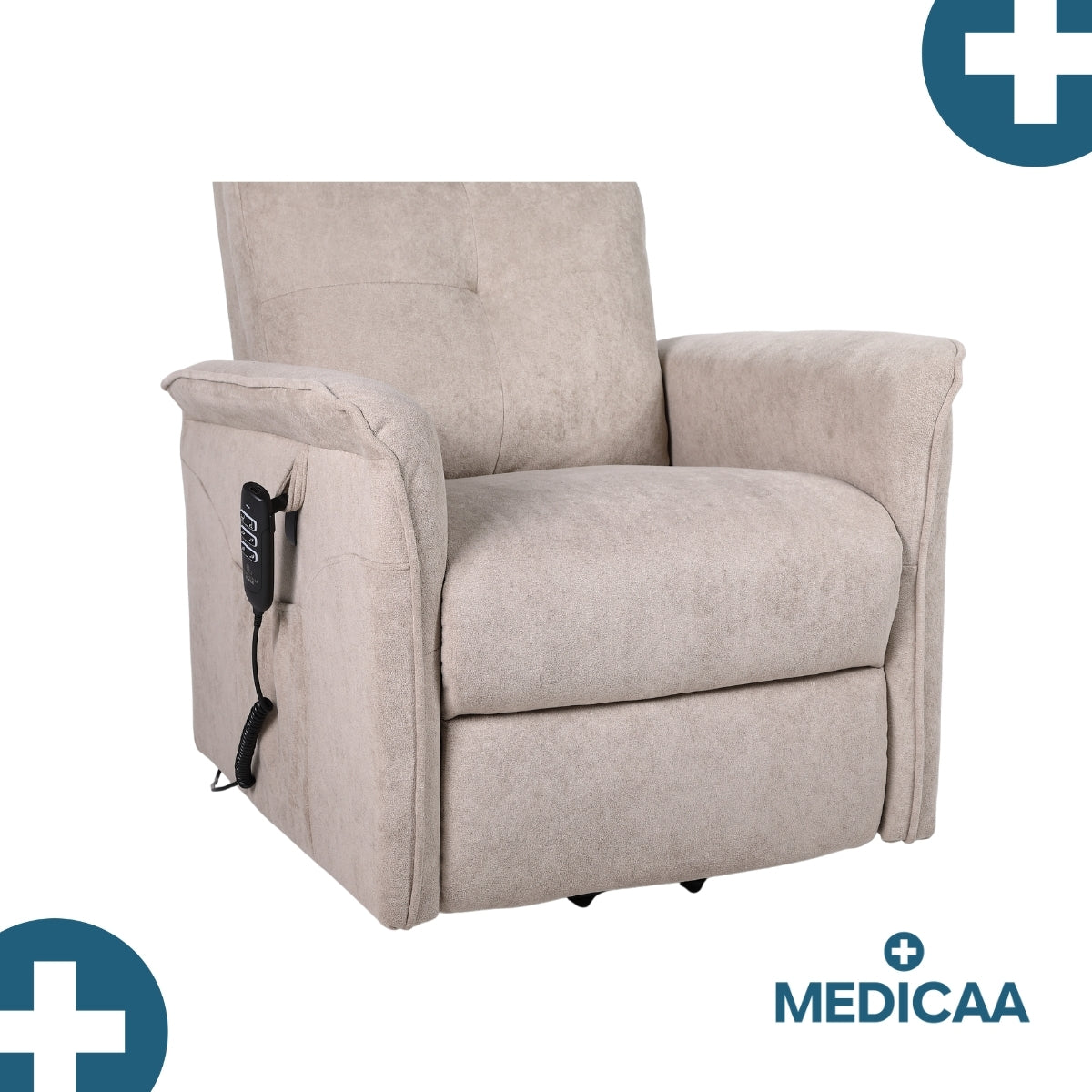 Fauteuil Releveur Premium - 3 Moteurs - Beige - Modèle Eugène - Tranquille Émile