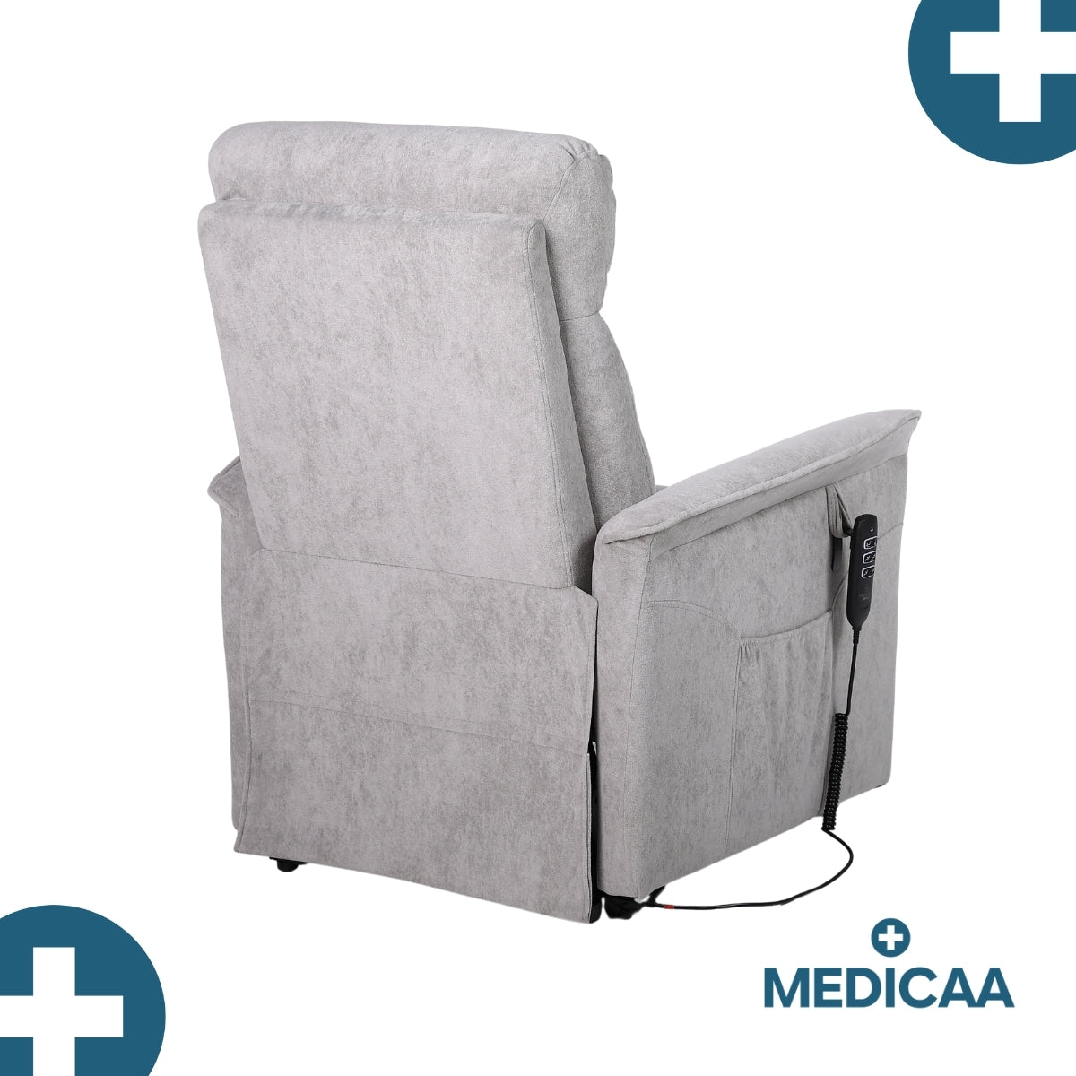 Fauteuil Releveur Premium - 3 Moteurs - Gris Clair - Modèle Eugène - Tranquille Émile
