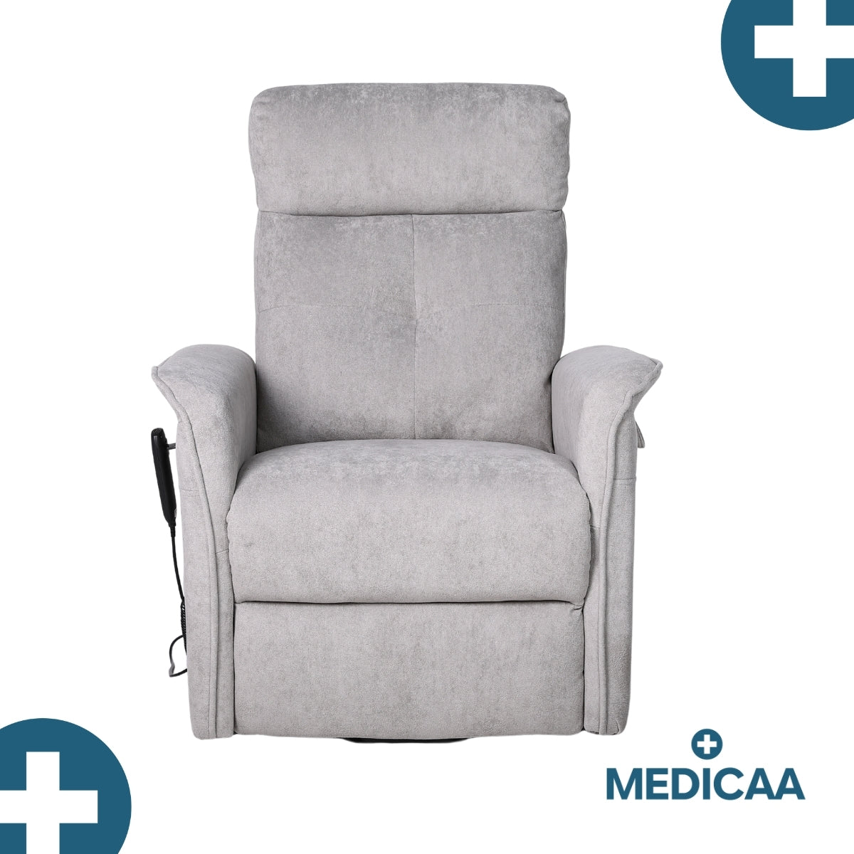 Fauteuil Releveur Premium - 3 Moteurs - Gris Clair - Modèle Eugène - Tranquille Émile