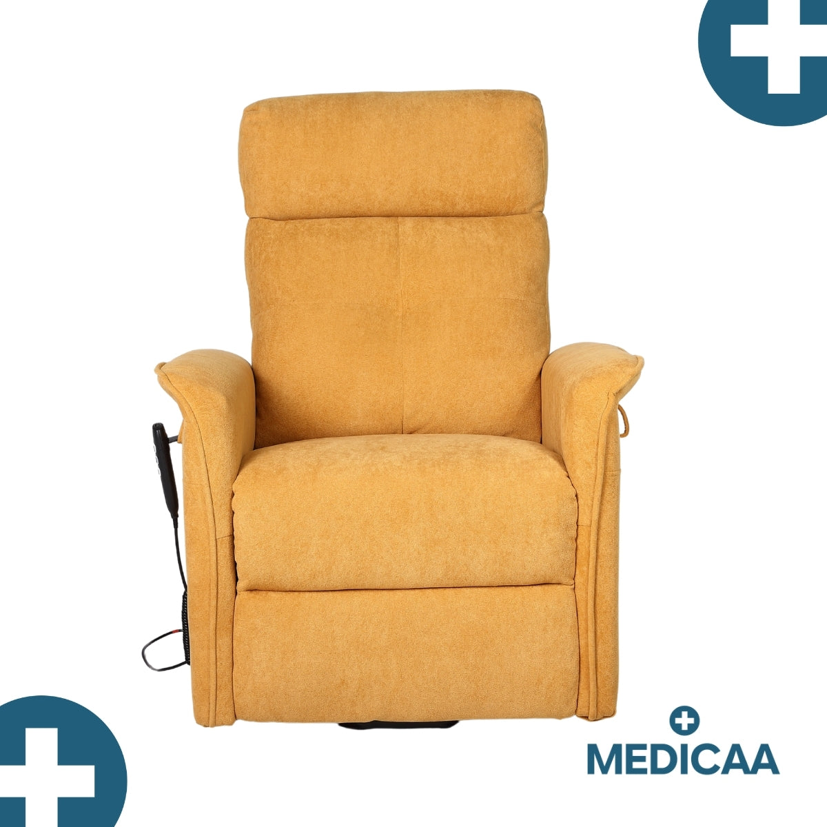 Fauteuil Releveur Premium - 1 Moteur - Jaune - Modèle Anatole - Tranquille Émile