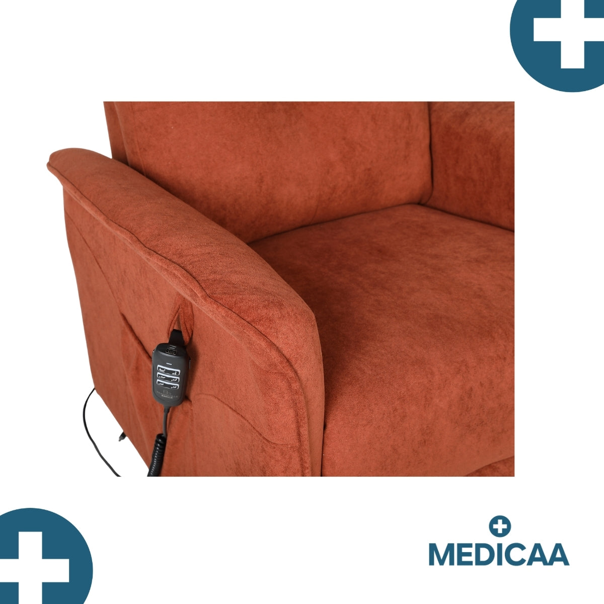 Fauteuil Releveur Premium - 3 Moteurs - Rouge - Modèle Eugène - Tranquille Émile