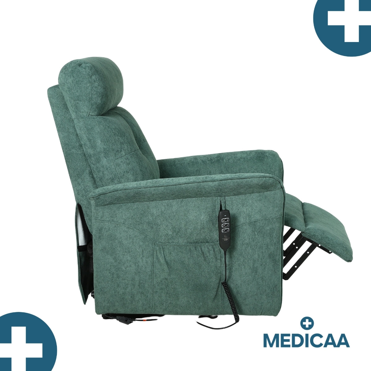 Fauteuil Releveur Premium - 2 Moteurs - Vert - Modèle Fernand - Tranquille Émile