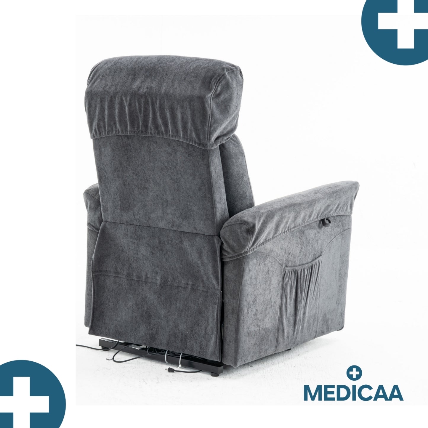 Medicaa fauteuil releveur 3 moteurs premium modele Eugene coloris Anthracite de marque Tranquille Emile