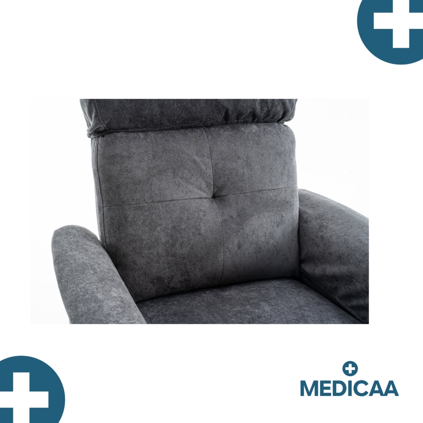 Medicaa fauteuil releveur 3 moteurs premium modele Eugene coloris Anthracite de marque Tranquille Emile