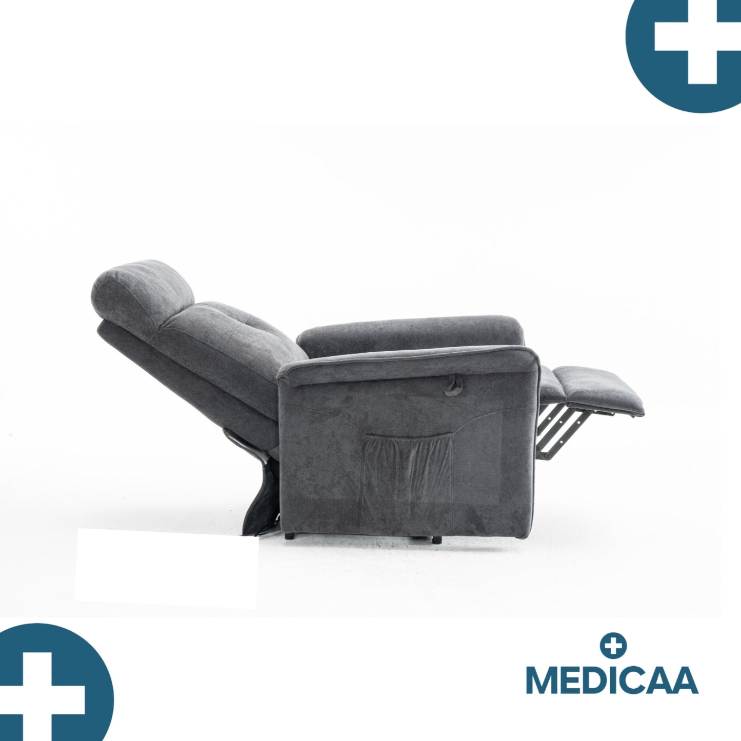 Medicaa fauteuil releveur 3 moteurs premium modele Eugene coloris Anthracite de marque Tranquille Emile