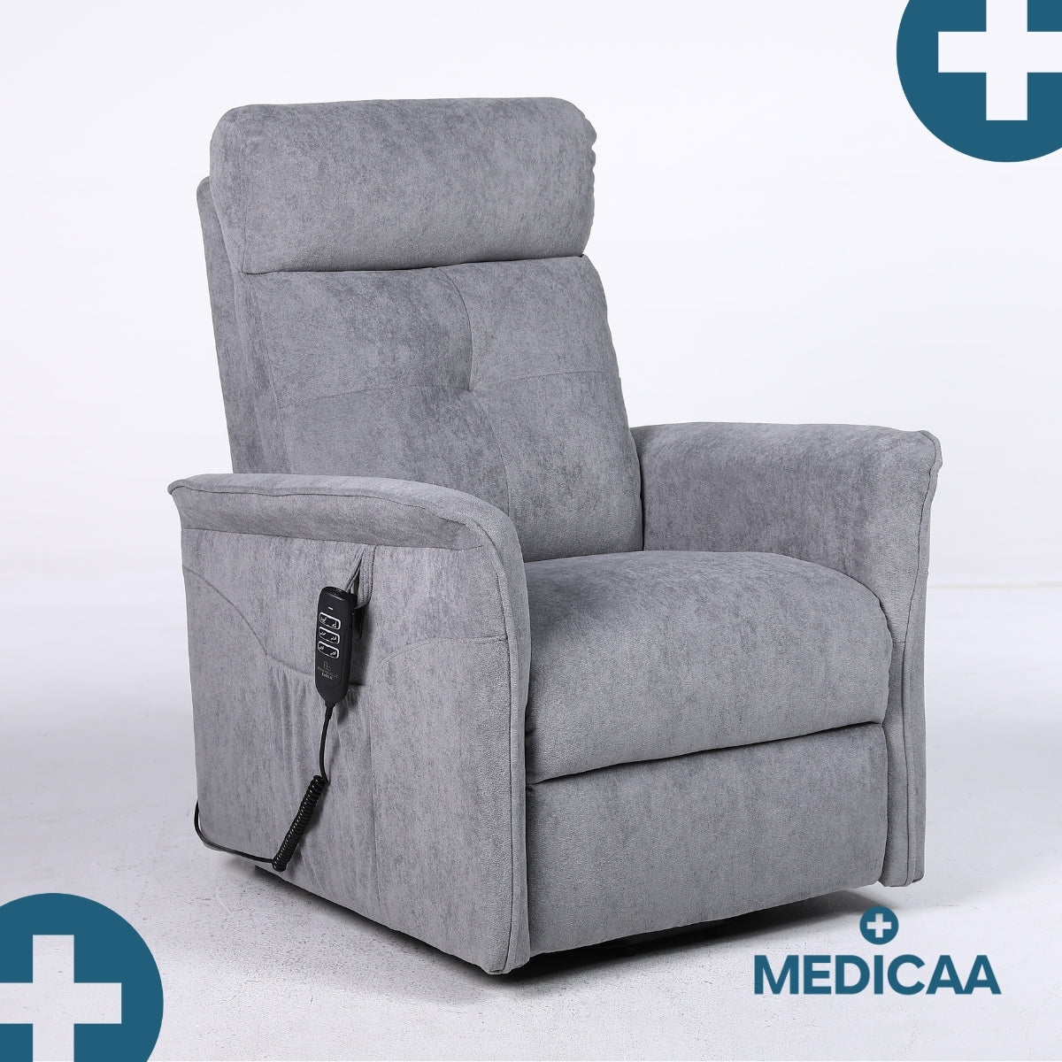 Fauteuil Releveur Premium - 1 Moteur - Gris Foncé - Modèle Anatole - Tranquille Émile
